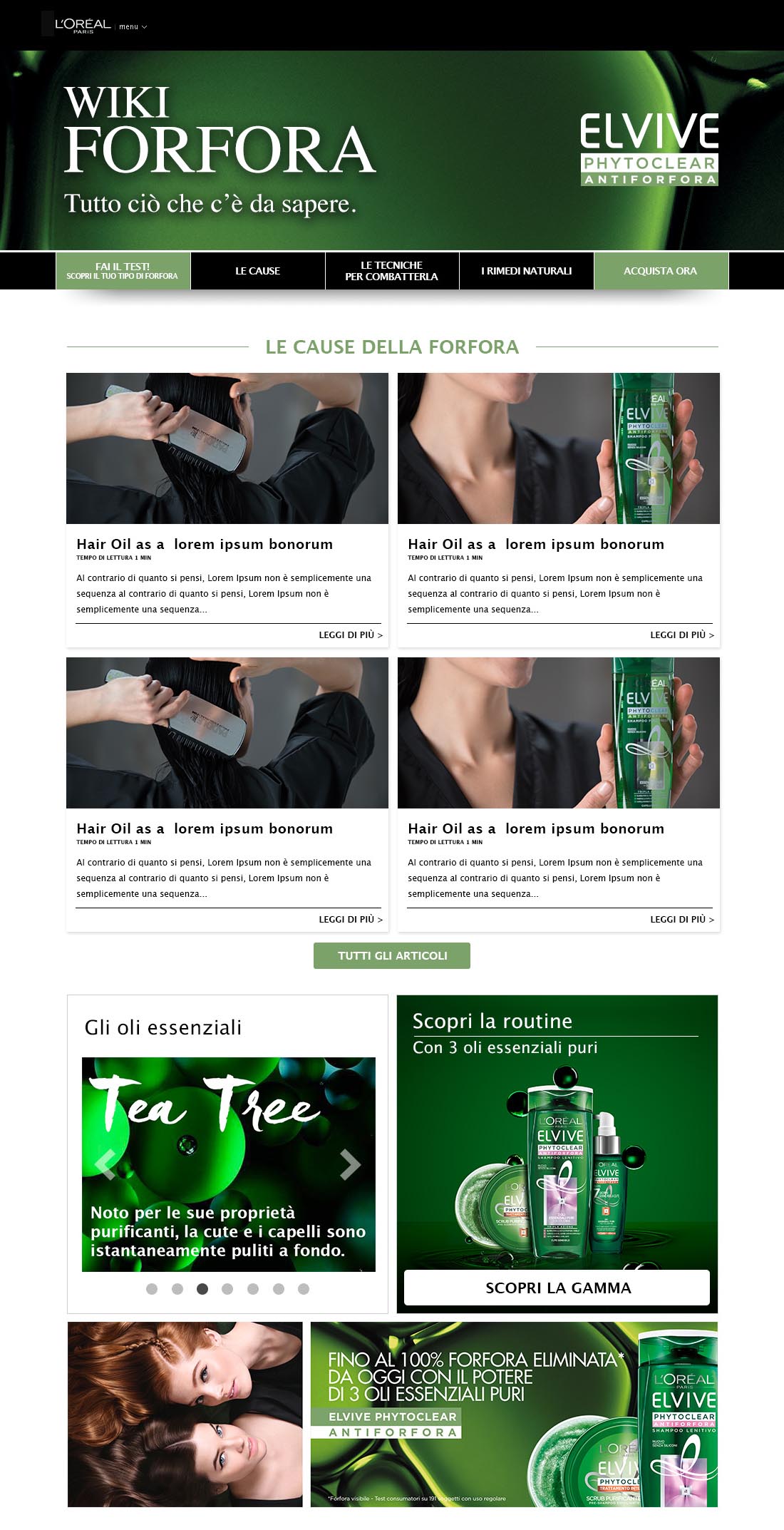 L'Oréal Phytoclear, web